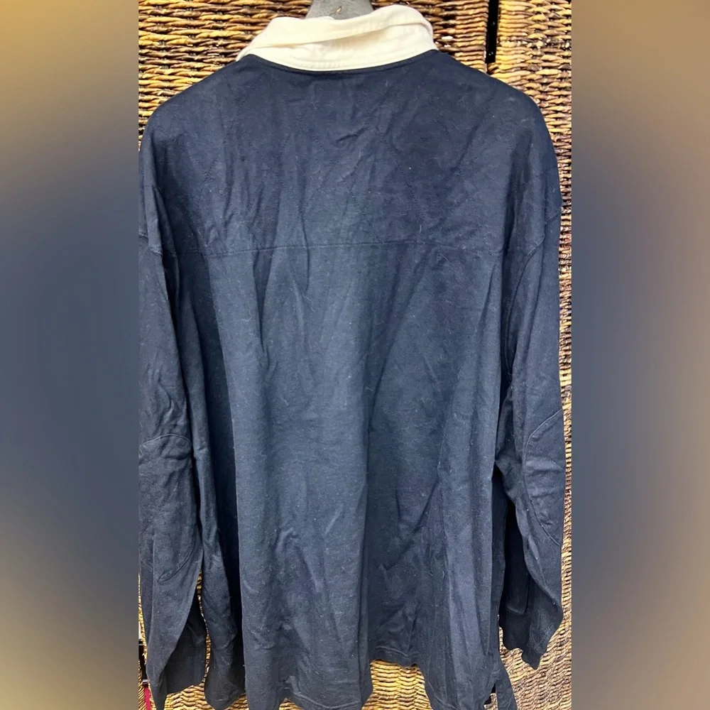 Polo‎ by Ralph Lauren, Men's Shirt in Dark Blue and White, Size:4XB